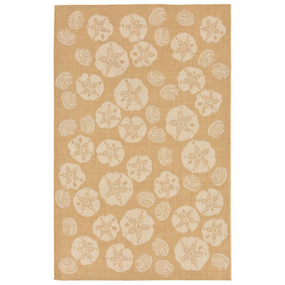 Clic Low Pile Trans Ocean Import Co Outdoor Rugs Baxter Sand Dollar Almond 8 Ft X 10 Indoor Outdoor Area Rug