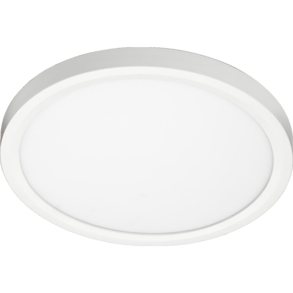 Juno Lighting Flush Mount Lights The Home Depot Jsf Juno Slimform 10 Watt White Integrated Led Ceiling Light Flush Mount