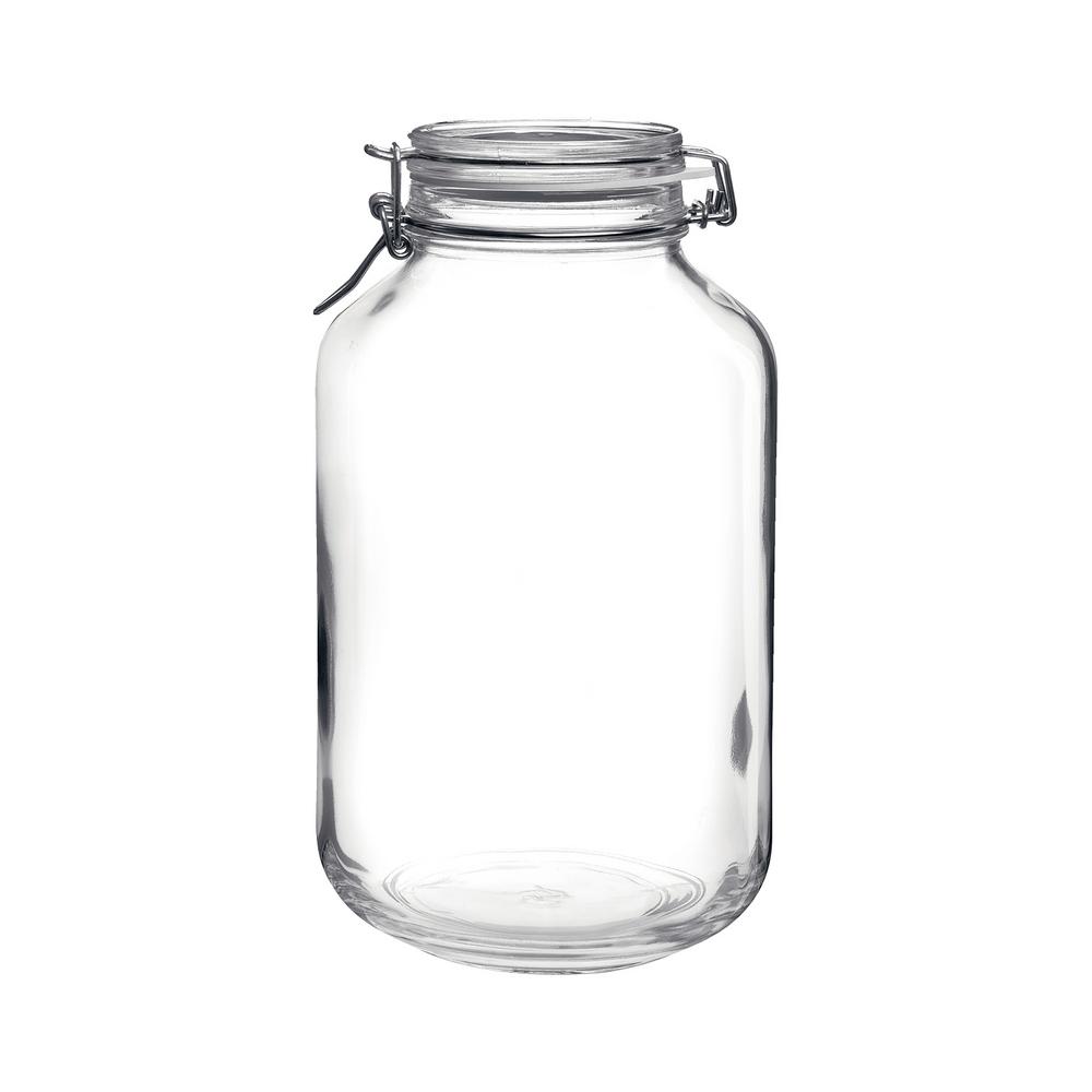 Bormioli Rocco 135 35 Oz Fido Glass Storage Jar 6 Pack