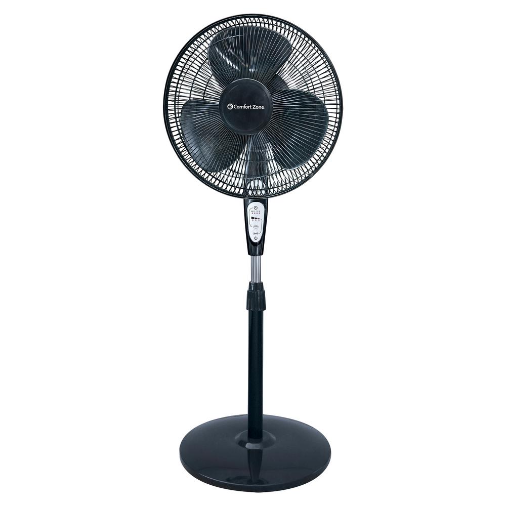Home & Garden Pedestal Fan For Home Adjustable Outdoor Oscillating Black Tall Decorative Quiet 
