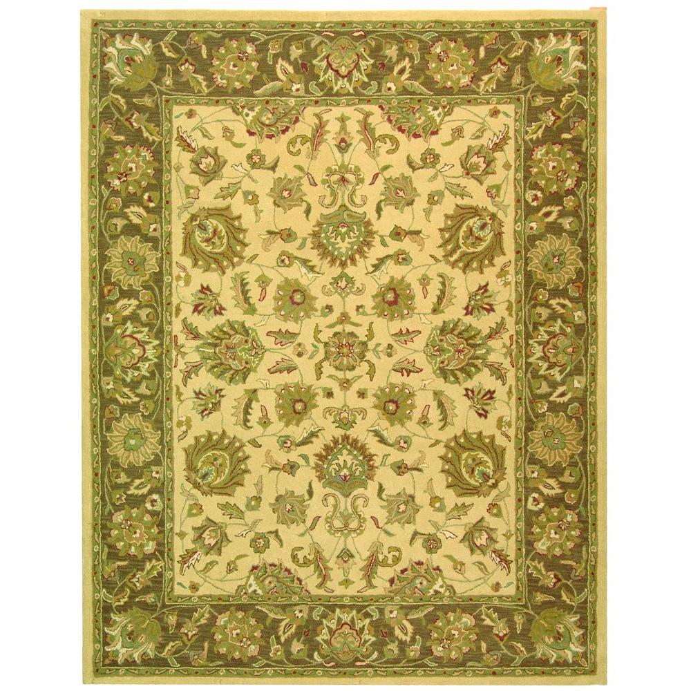 Safavieh Heritage Ivory/Brown 8 ft. x 10 ft. Area RugHG343D8 The