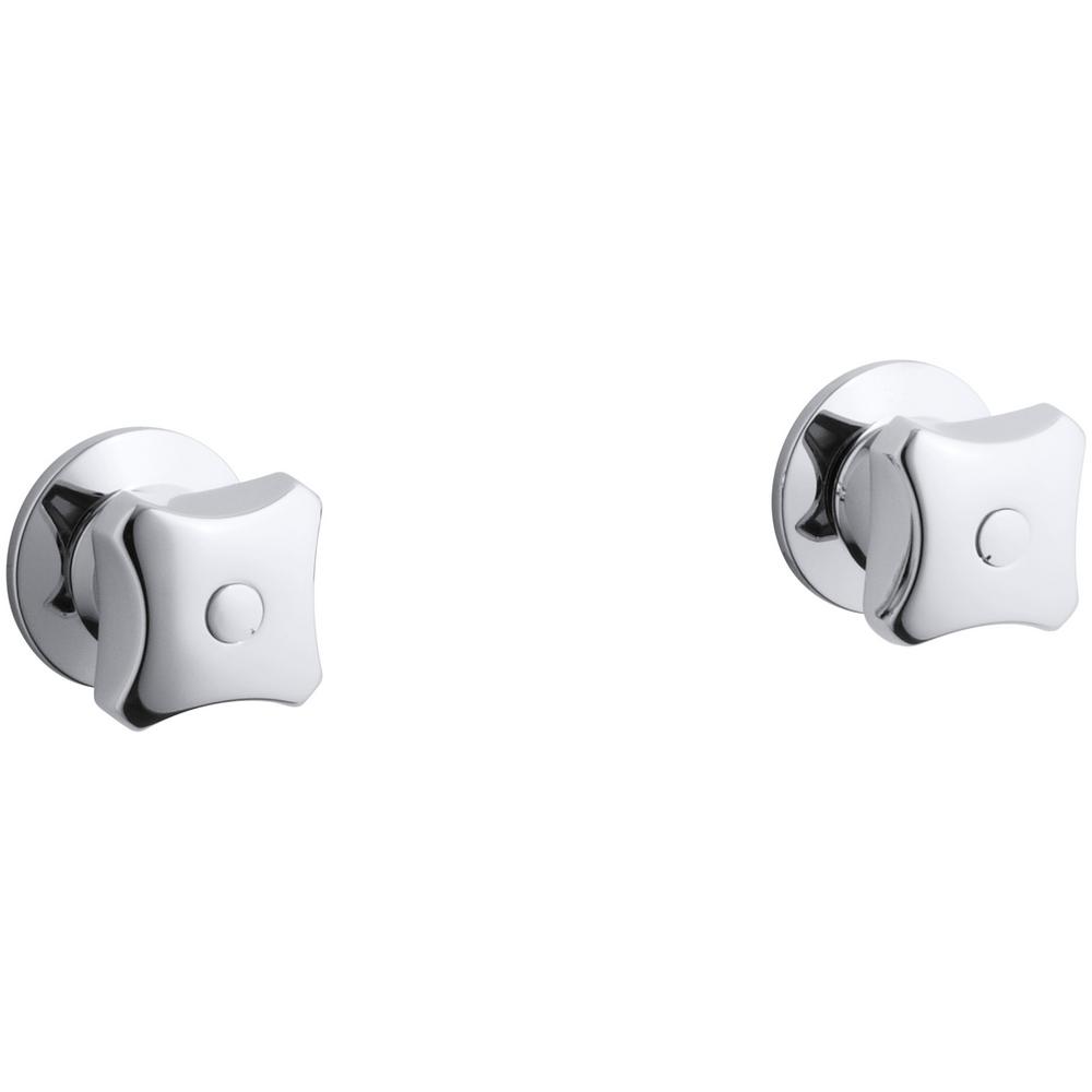 KOHLER Triton 2Handle WallMount Valve Trim Kit in Polished Chrome (Valve Not Included)KT7744