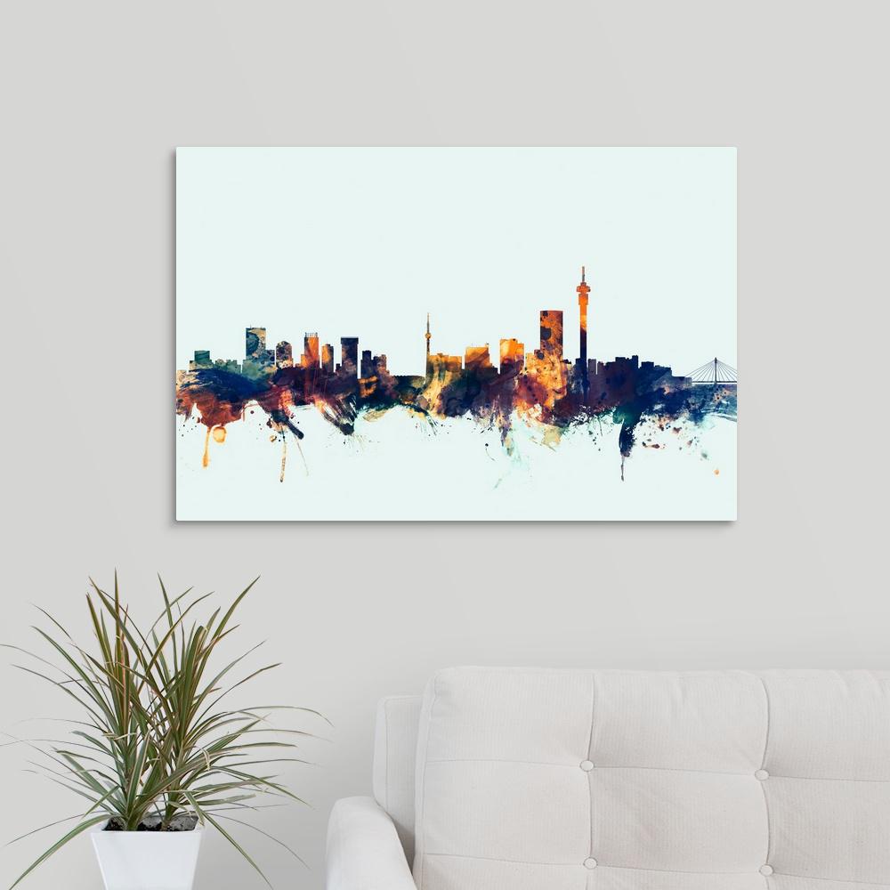 GreatBigCanvas Johannesburg  South Africa Skyline by 