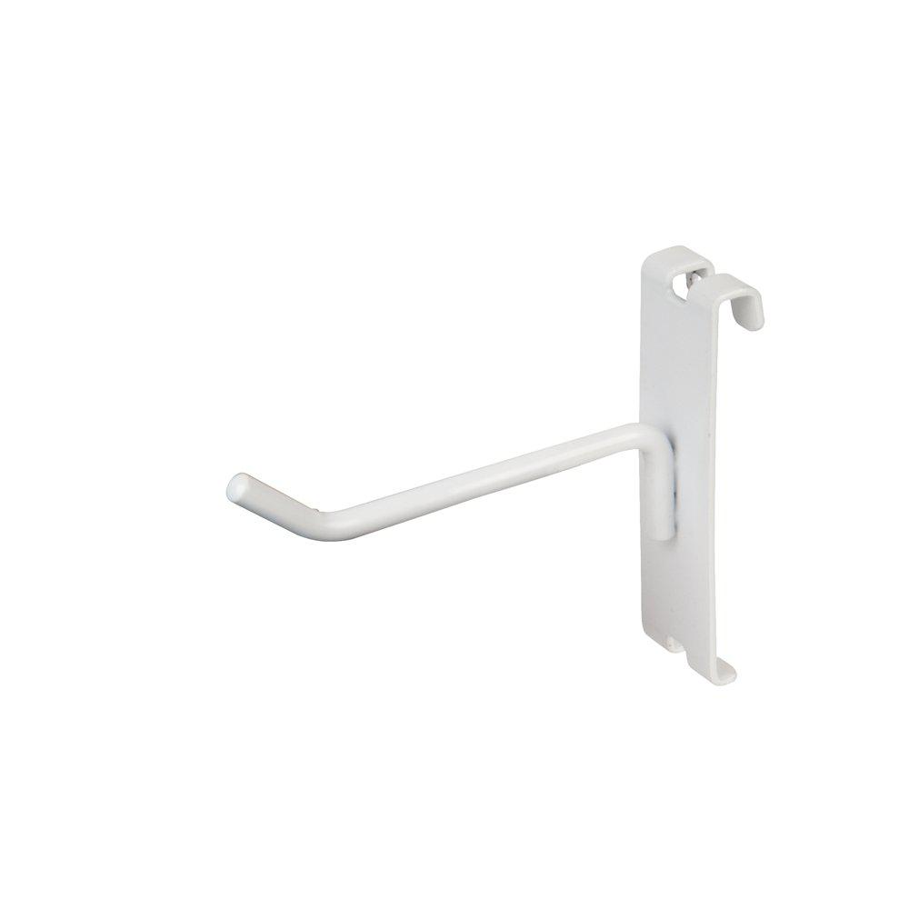 White Grid Panel Display Hangers 6 Gridwall Hooks 10 Pack