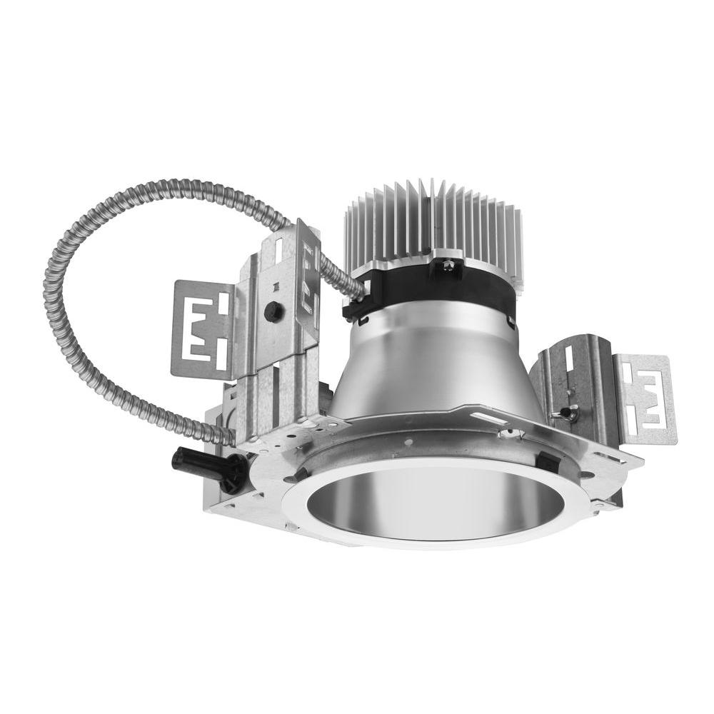 Portfolio Ld6b 6 In Integrated Led Recessed Light Housing At 3000 Recessed Silver Led New Construction Commercial Downlight Housing