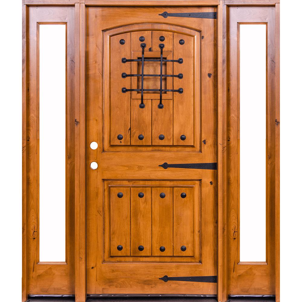 Single door with Sidelites Wood Doors Front Doors The Home Depot