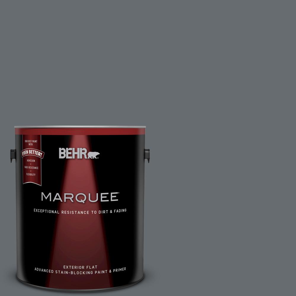 BEHR MARQUEE 1gal. 770F5 Dark Ash Flat Exterior Paint BEHR MARQUEE 1gal. 770F5 Dark Ash Flat Exterior Paint