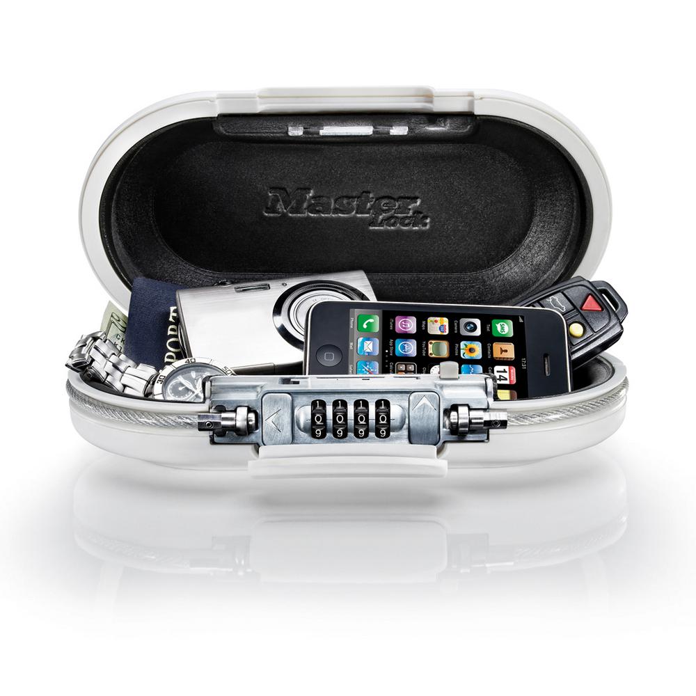 Master Lock SafeSpace SetYourOwn Combination Portable Safe in White