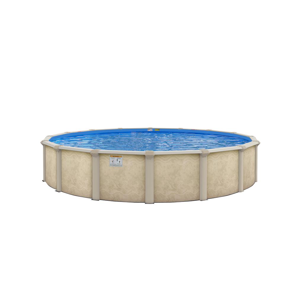 Floridian 12 ft. x 24 ft. 52 in. Deep Oval AboveGround Pool Package