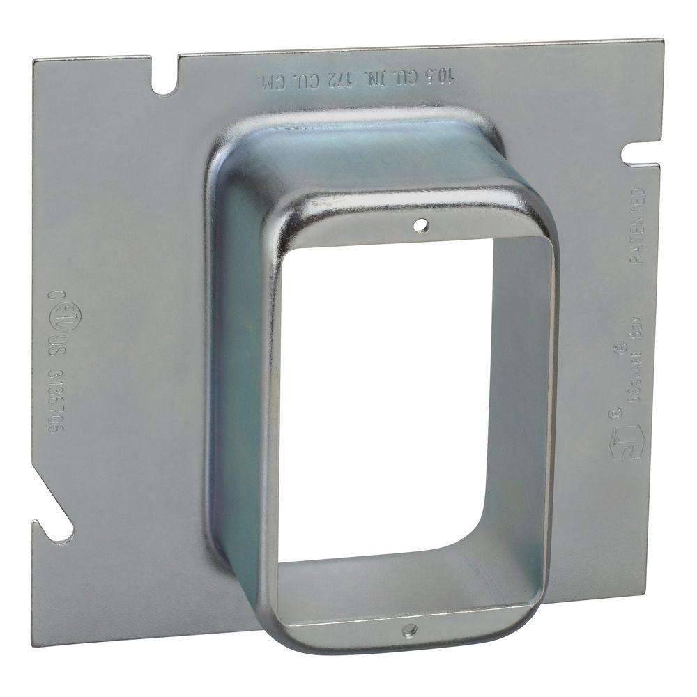 Steel City 1Gang 11/2 in. 5Square Metal Electrical Box Extension