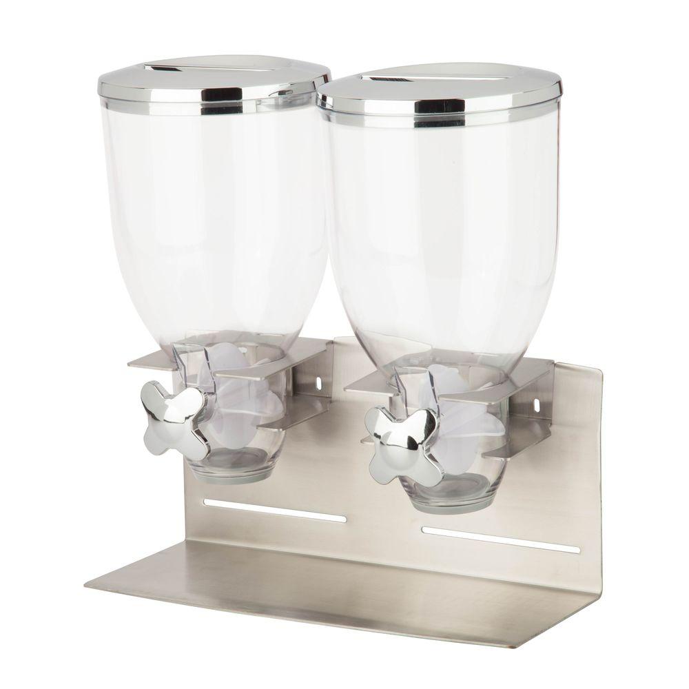 Designer Edition Stainless Steel Double Food Dispenser