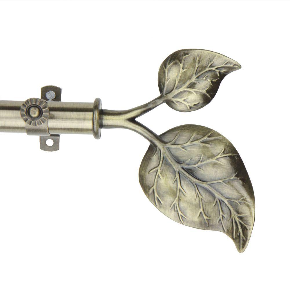 Rod Desyne 48 In 84 Telescoping Curtain Kit Antique This Review Is From 66 In 120 Telescoping Curtain Rod Kit Antique Brass With Ivy Finial