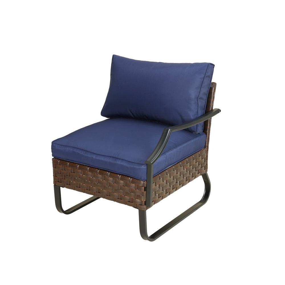 Patio Festival U Leg 6 Piece Wicker Conversation Set With Blue Cushions Pf20201 705 706 707 708x2 The Home Depot - Lampert Rattan Wicker Patio Chair With Cushions Patio Festival U Leg 6 Piece Wicker Conversation Set With Blue Cushions Pf20201 705 706 707 708x2 The Home Depot - Lampert Rattan Wicker Patio Chair With Cushions