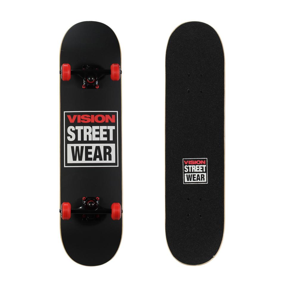 Vision 31 in. Skateboard in Matte Black163927 The Home Depot
