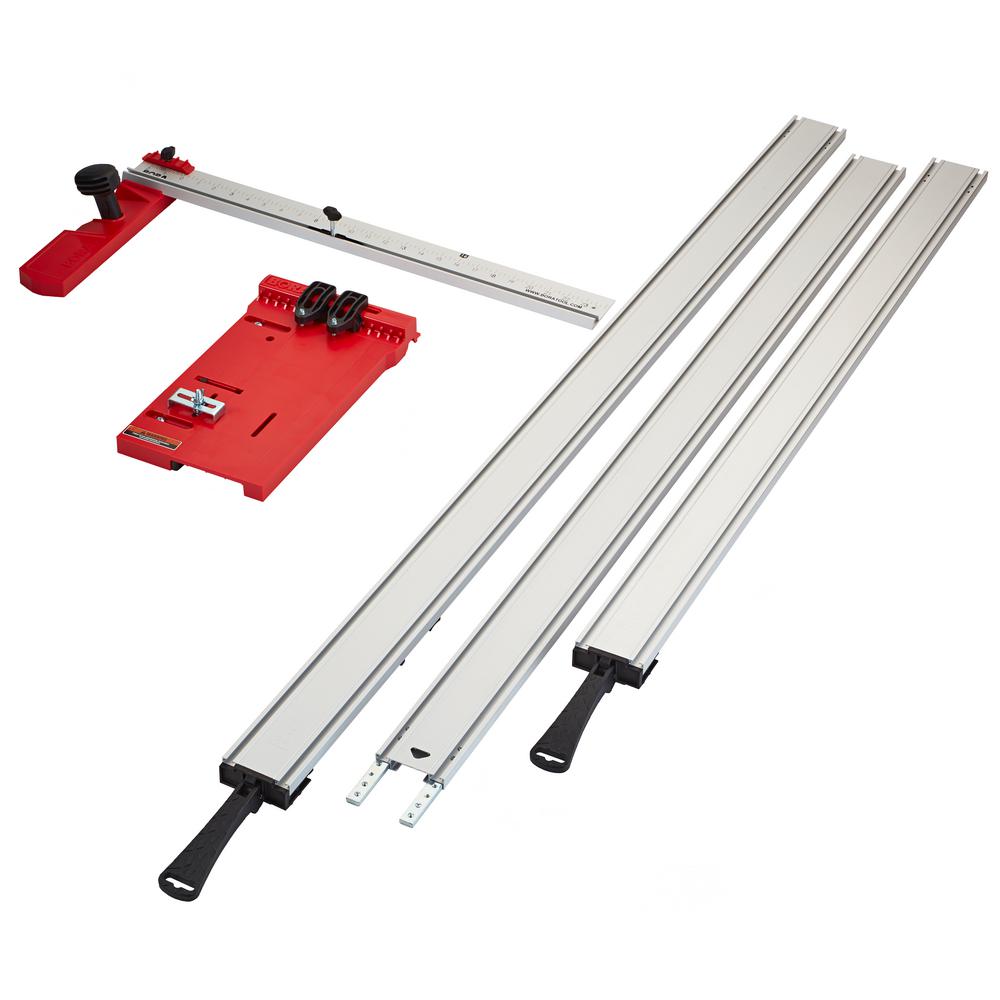 BORA WTX Clamping Straight Edge (5-Piece) with Saw Plate and Rip Handle by BORA
