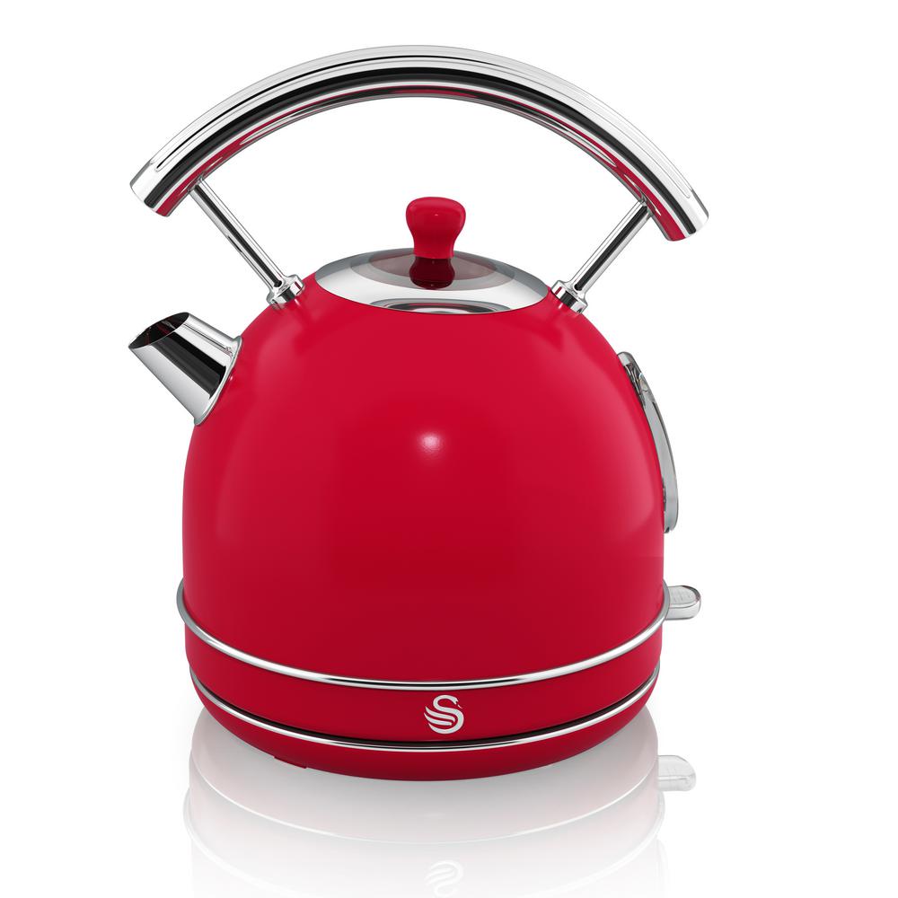 swan green retro kettle