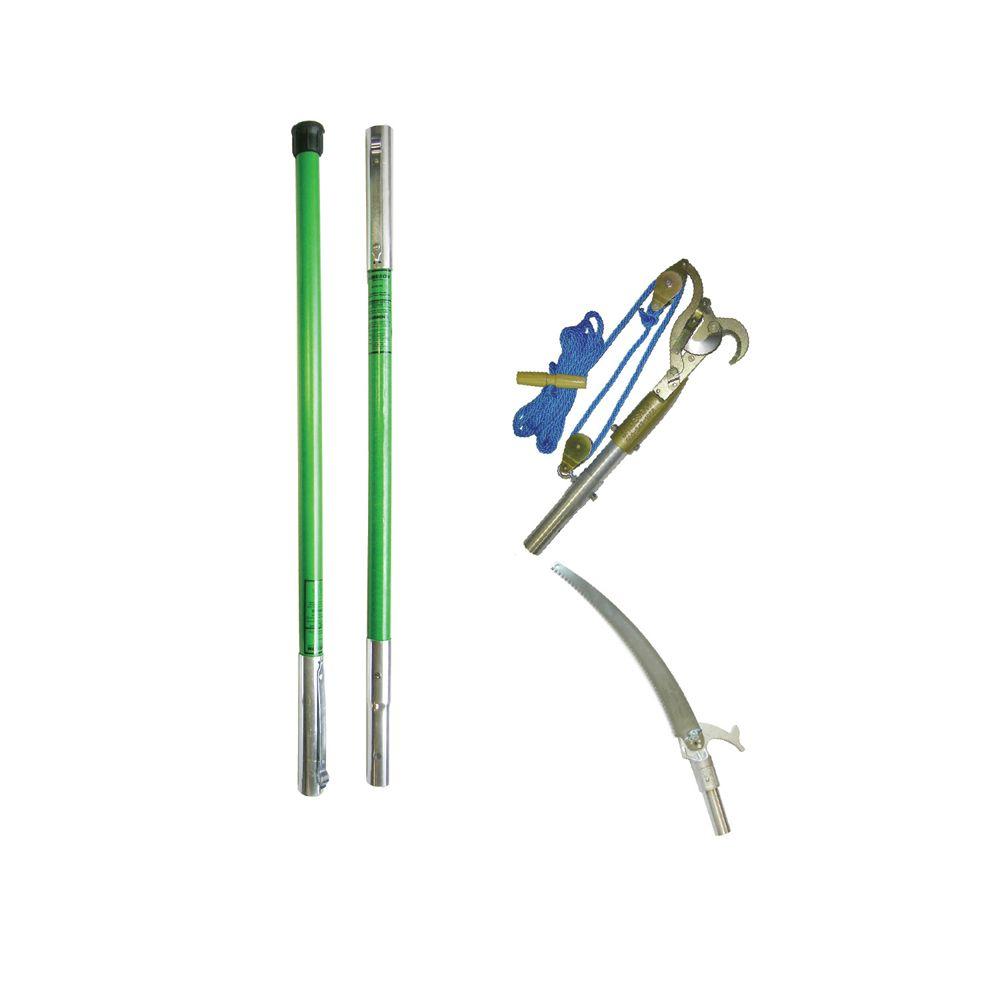 Jameson Landscape Double Pulley Pruner and Pole Saw Package with Two 6 ft. Poles by Jameson