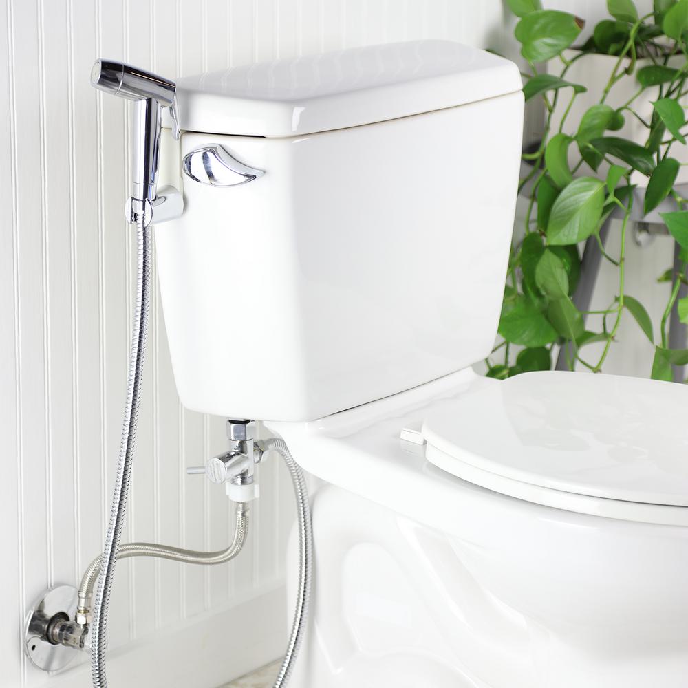 Brondell Cleanspa Easy Hand Held Bidet Sprayer In Chrome Cse 37 The Home Depot