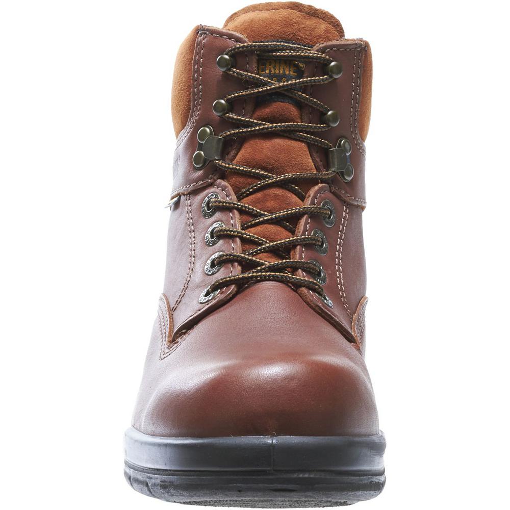 Wolverine Men S Durashock Sr Work Boots Soft Toe Brown Size 10 M W 10 0m The Home Depot