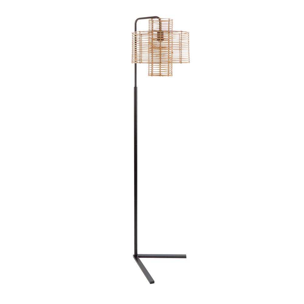 Silverwood Furniture Reimagined Cyndi 70 In Black And Tan Hangover Floor Lamp