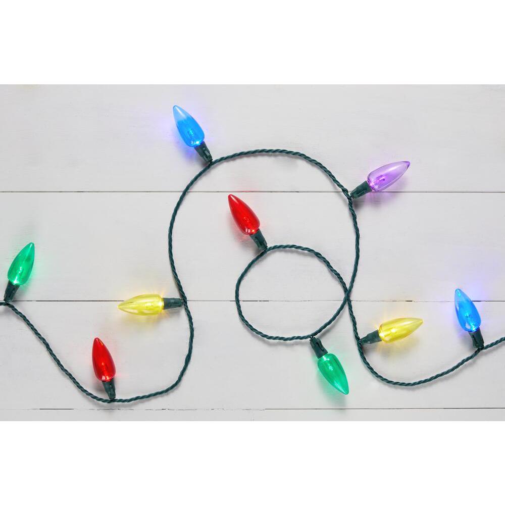 C9 Outdoor Christmas Lights Christmas Decorations The Home Depot