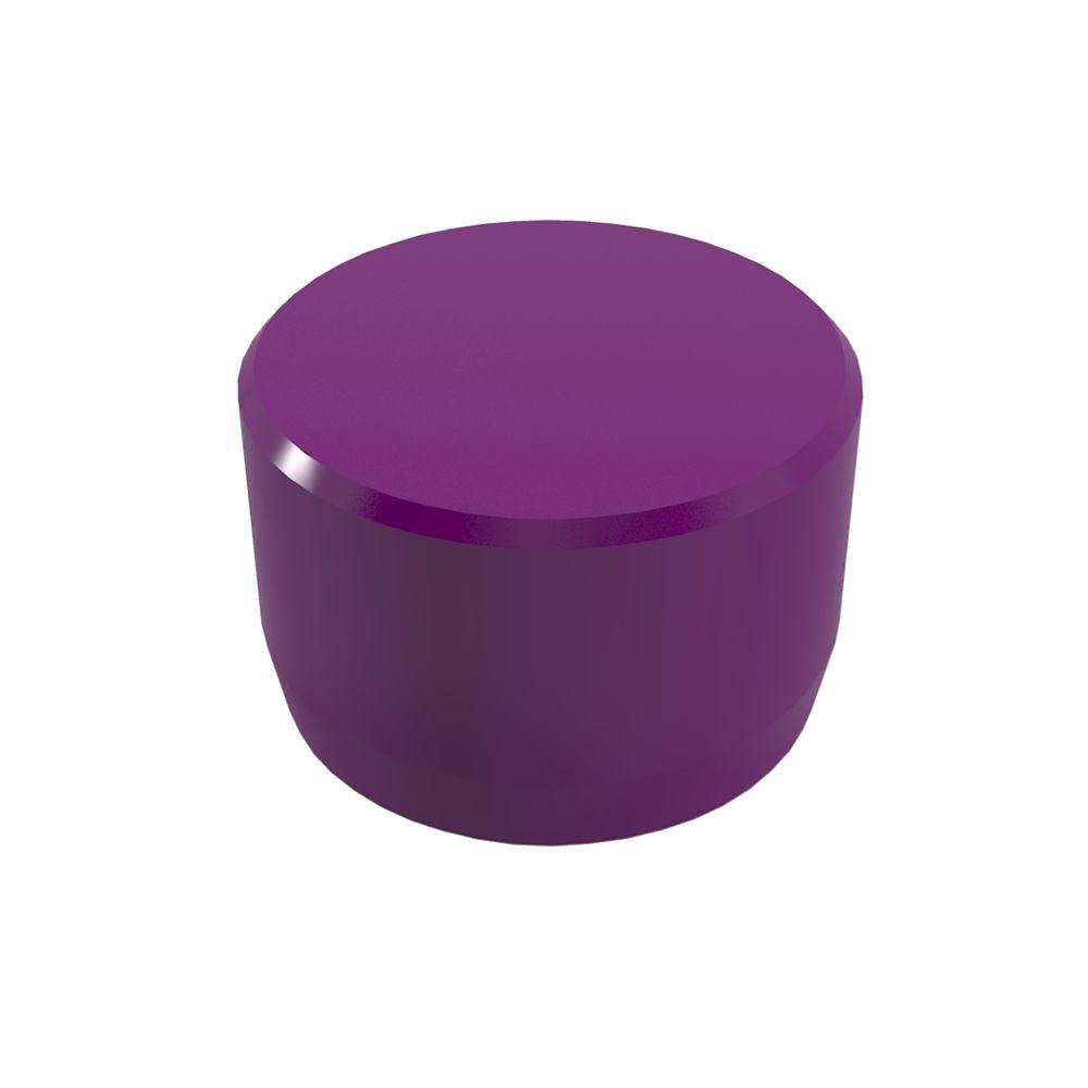 Formufit 11/2 in. Furniture Grade PVC External Flat End Cap in White