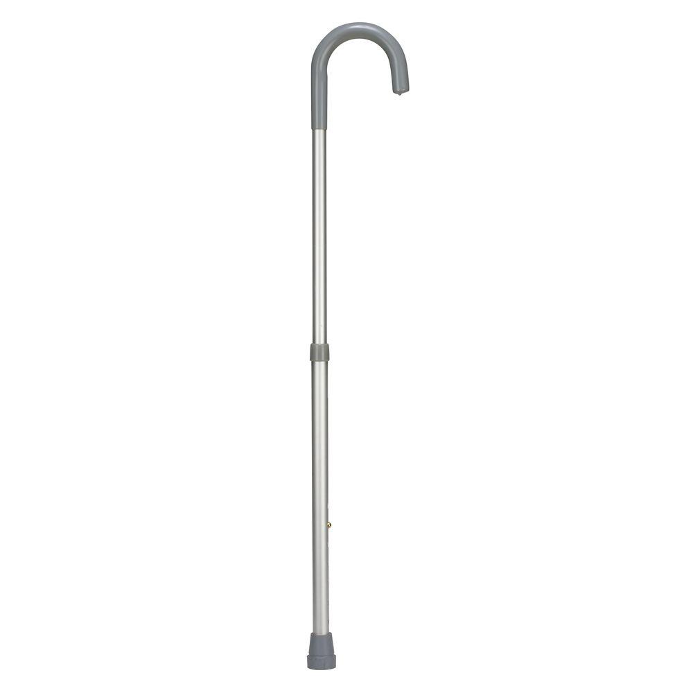 DMI HiLo Adjustable Foot Cane with Standard Vinyl Grip in Silver502