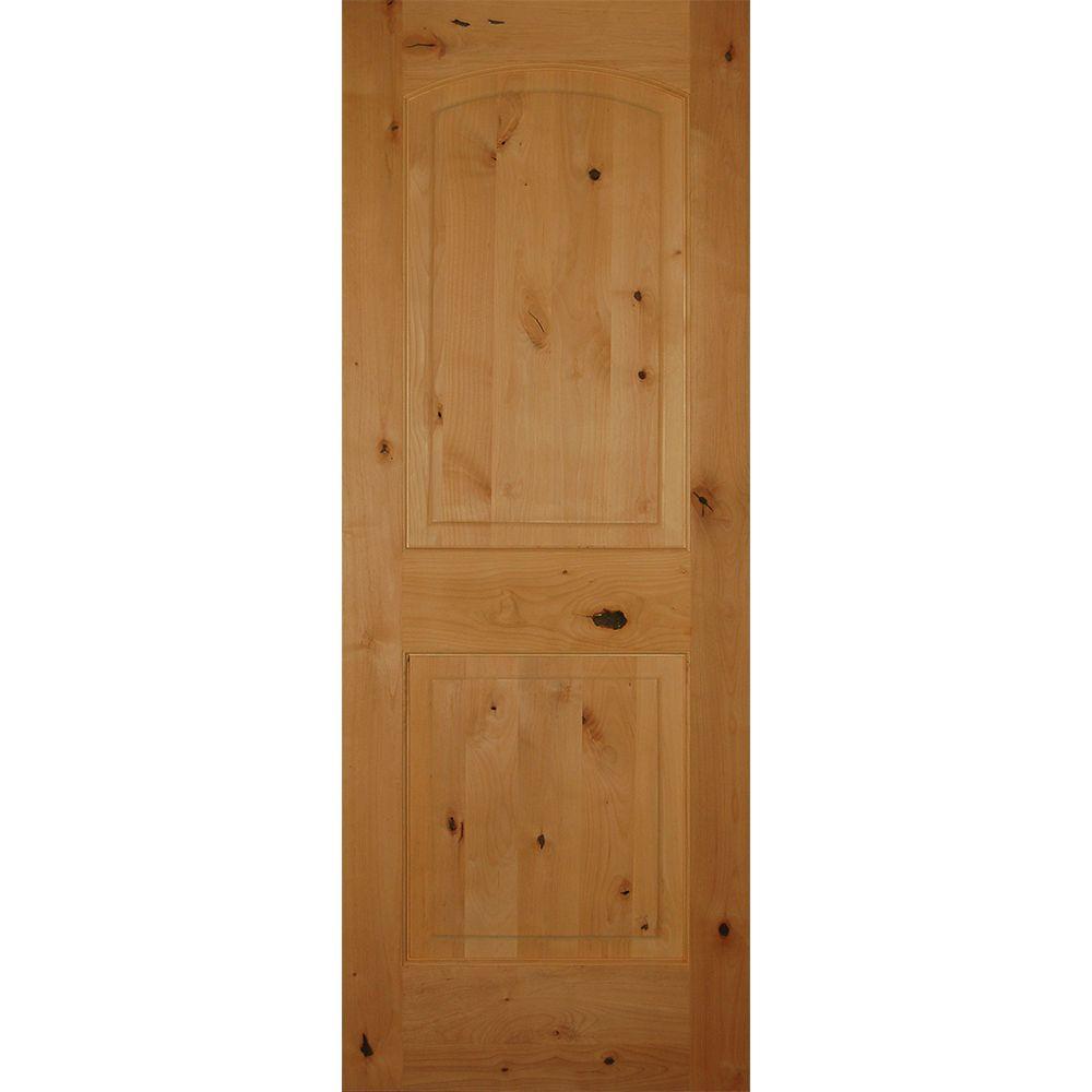 Builders Choice 28 In X 80 In 2 Panel Arch Top Unfinished Solid