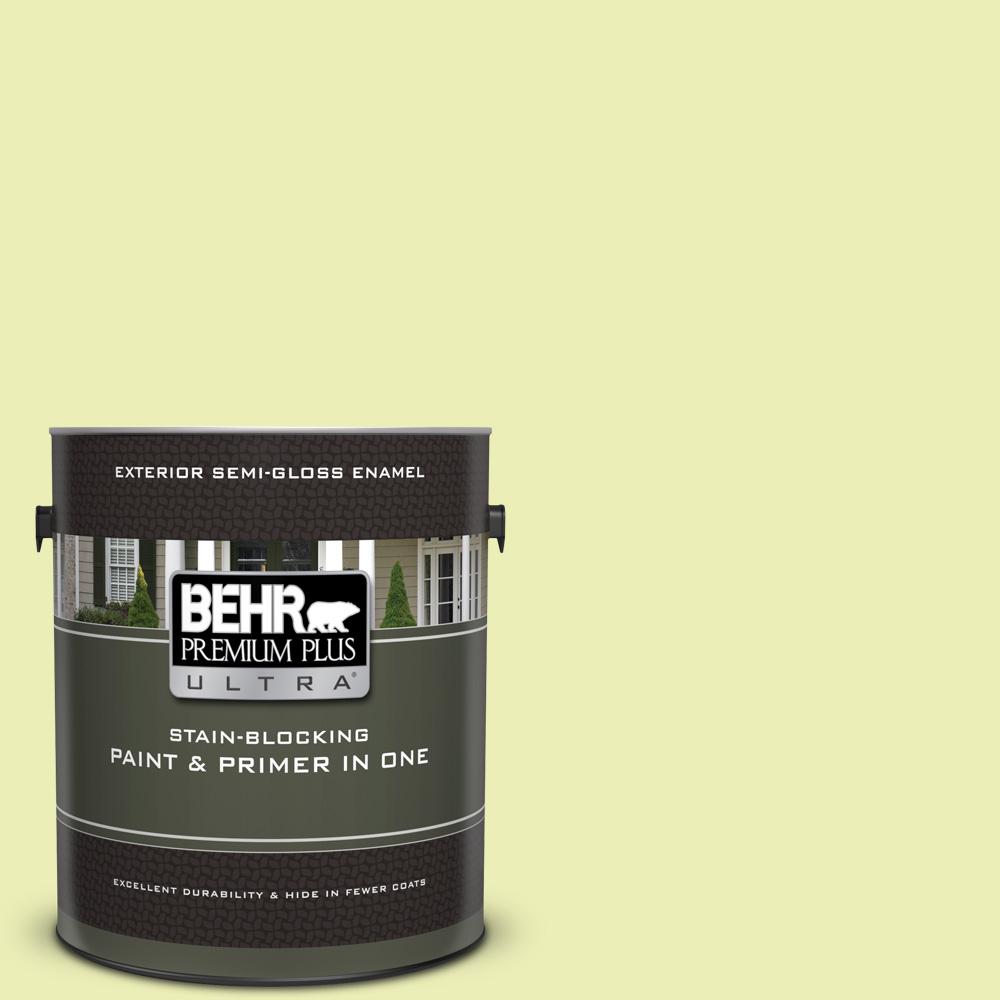 BEHR MARQUEE 1 gal. MQ612 Nature Green SemiGloss Enamel Exterior Paint and Primer in One