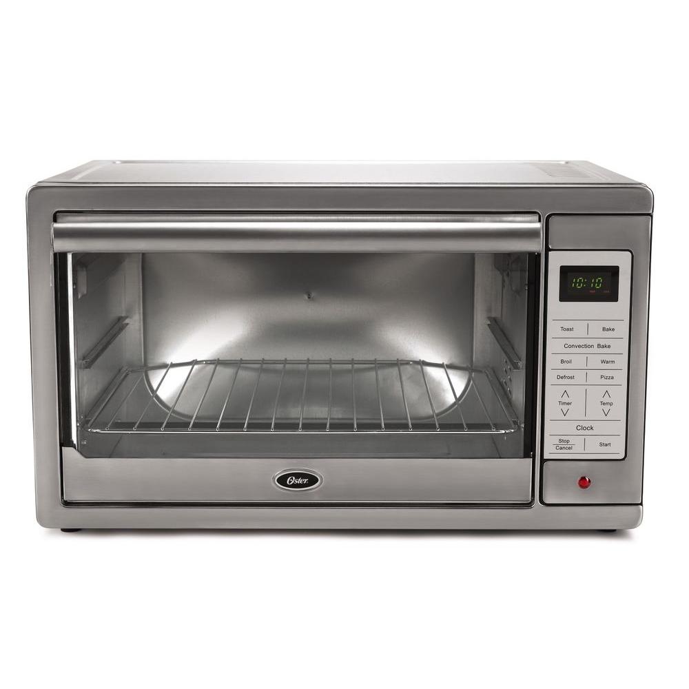 UPC 034264437296 product image for Oster 1500 W 4-Slice Brushed Stainless Programmable Toaster Oven | upcitemdb.com