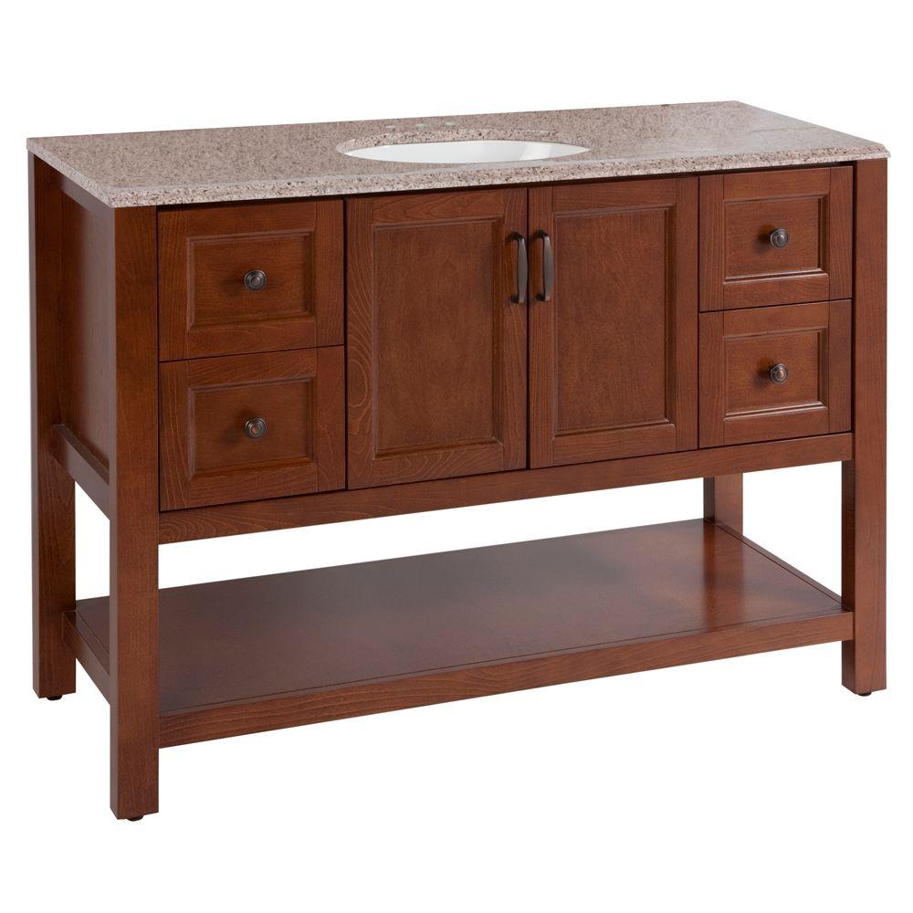 Home Decorators Collection Catalina 37 In W Vanity In Amber With