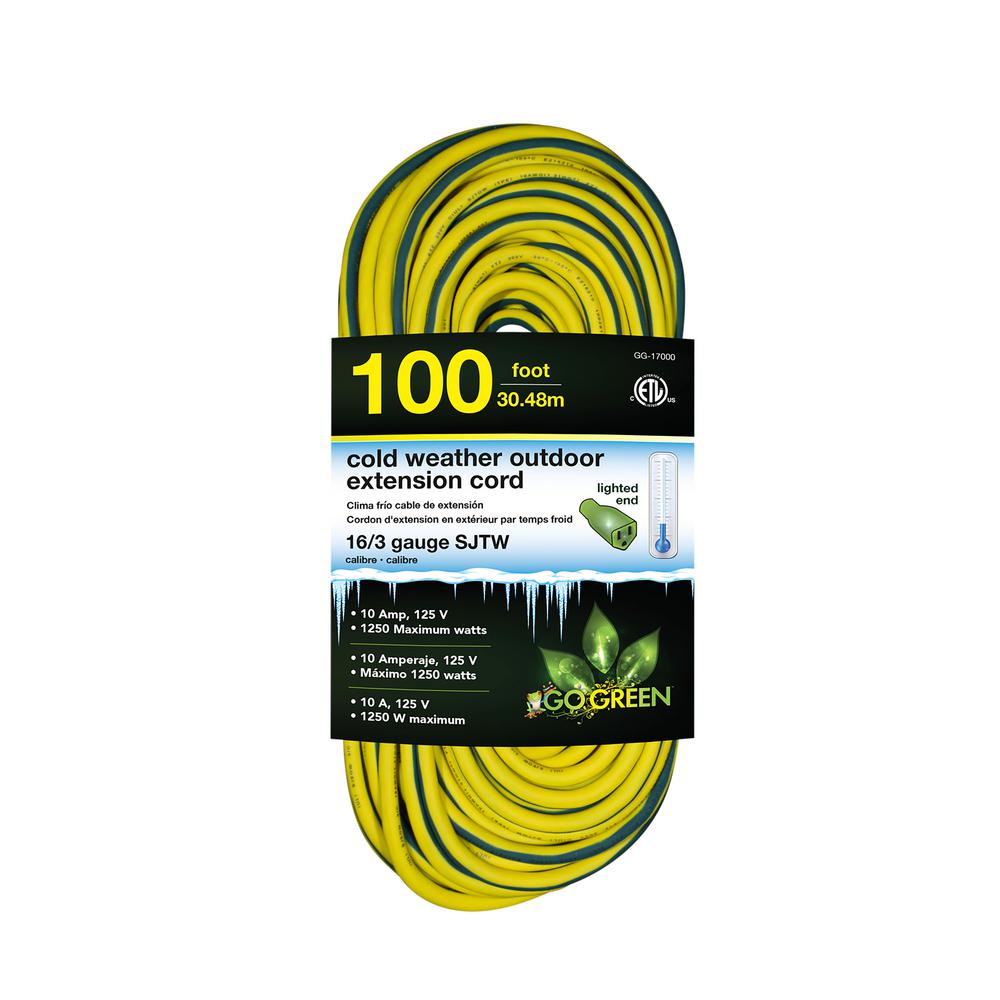 HDX 100 ft. 16/3 Extension CordHD277525 The Home Depot