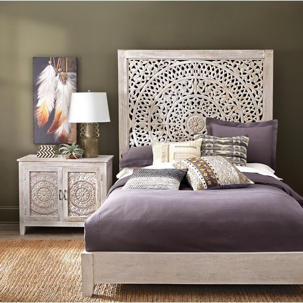 Home Decorators Collection Chennai White Wash Queen Platform Bed Home Decorators Collection Chennai White Wash Queen Platform Bed 9467800410 The Depot