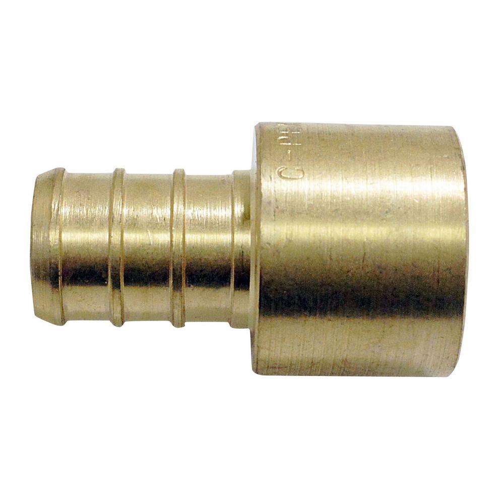 Apollo 1/2 in. Brass PEX Barb x 1/2 in. Female Copper Sweat Adapter (10-Pack)