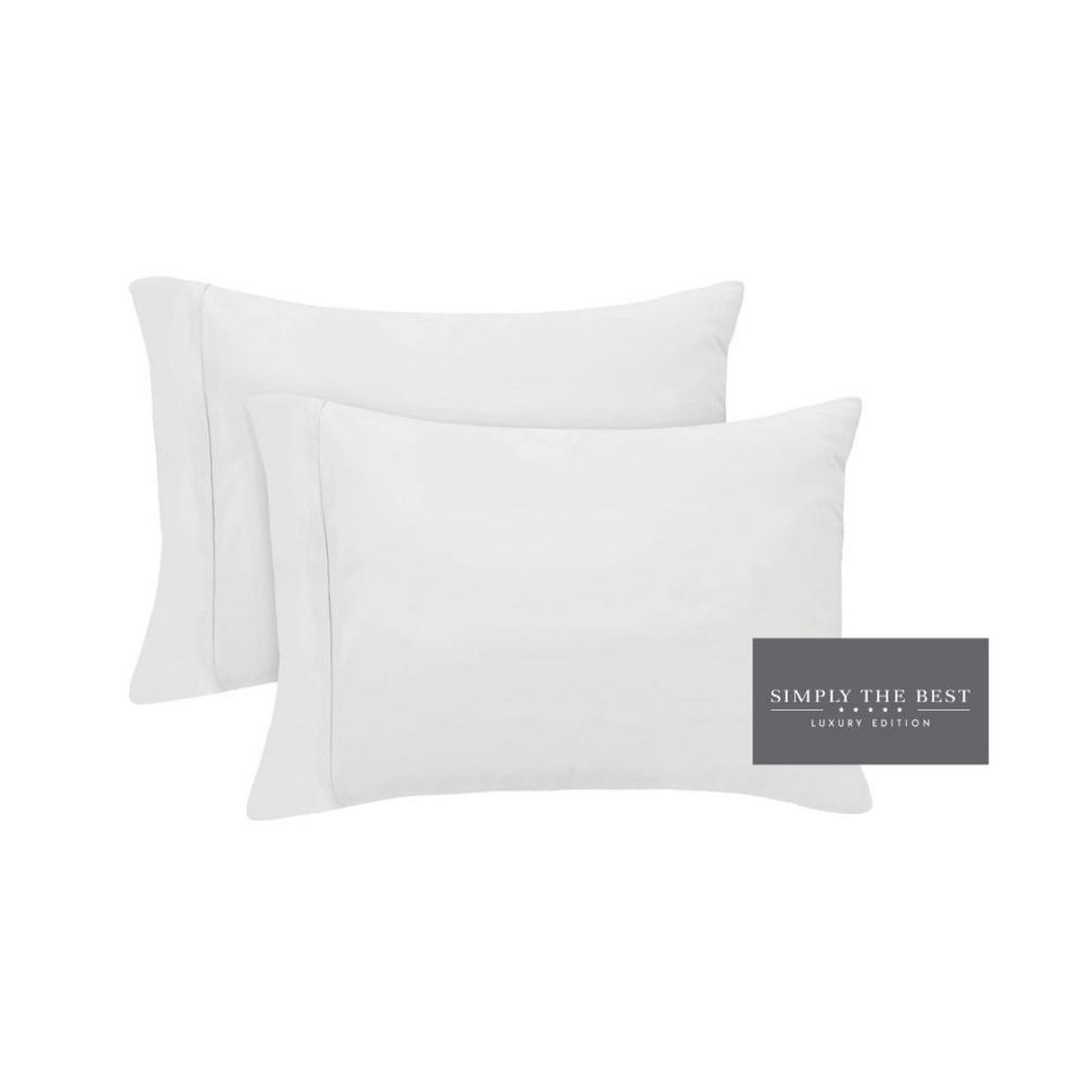 Simply the Best Luxury White Queen Pillowcases (Set of 2)-YMS008193 ...