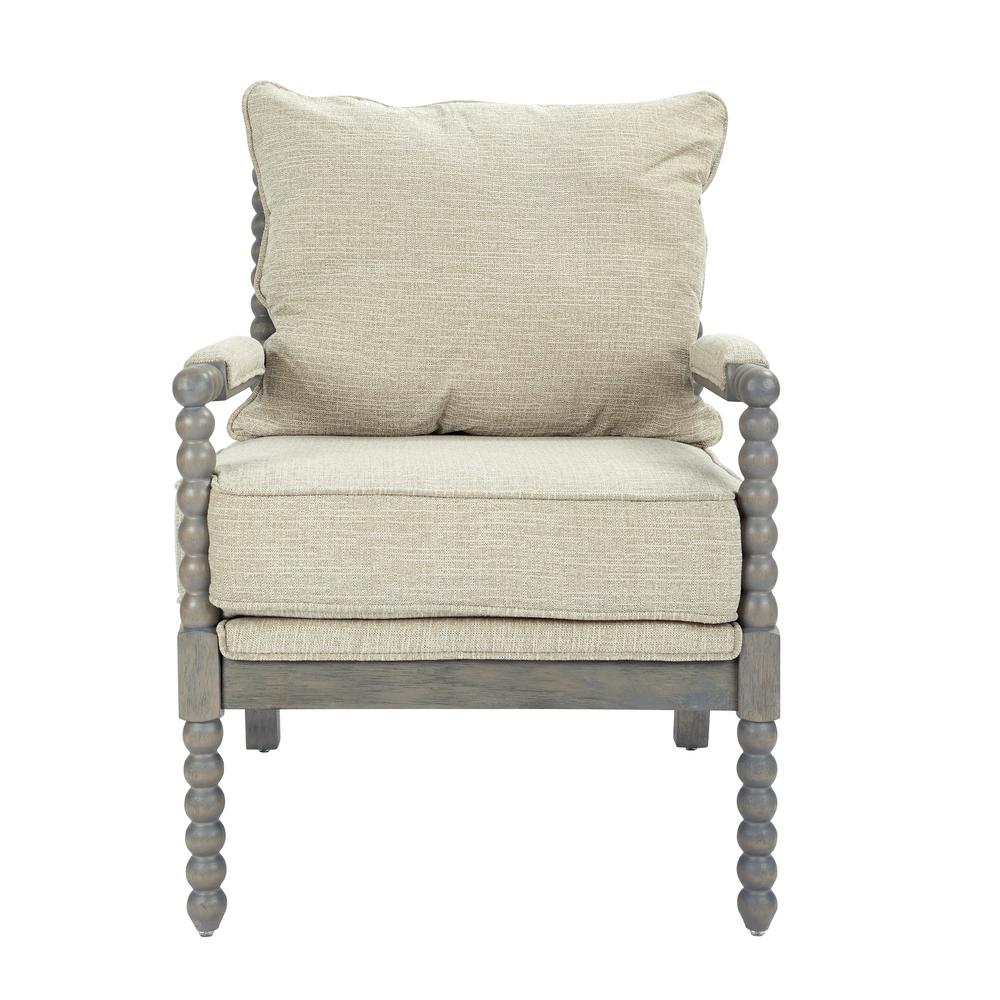 osp home furnishings abbot linen fabric chair with brushed grey  baseabbby6  the home depot