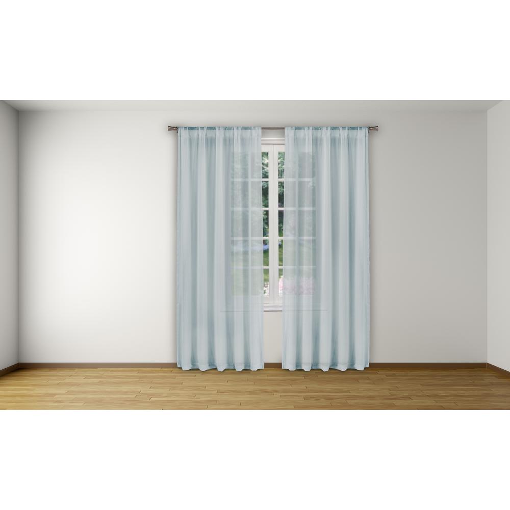 Kensie Alison Powder Blue Pole Top Panel Pair 52 In W X 96 In
