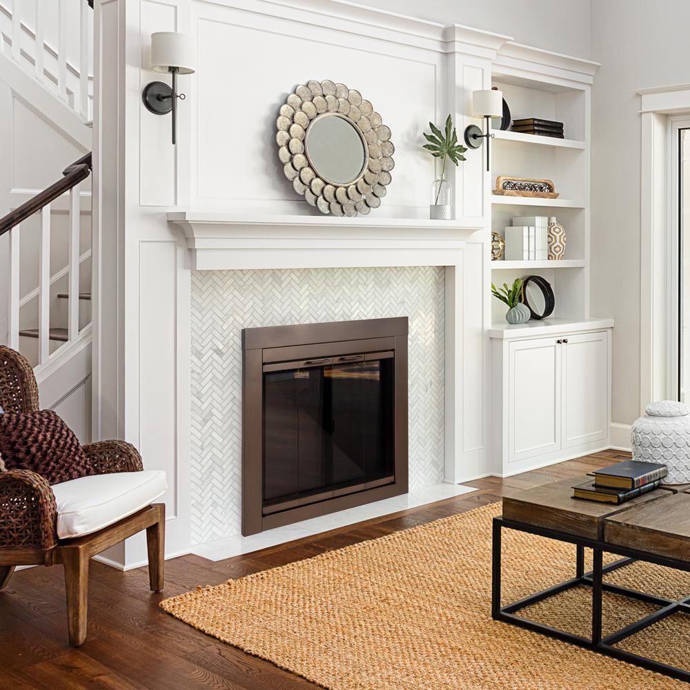 Pleasant Hearth Abberly Large Glass Fireplace Doors Ab 1052 The Home Depot - Fireplace Door Home Depot Pleasant Hearth Abberly Large Glass Fireplace Doors Ab 1052 The Home Depot - Fireplace Door Home Depot