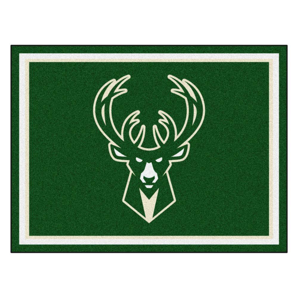 Fanmats Nba Milwaukee Bucks Green 8 Ft X 10 Indoor Area Rug