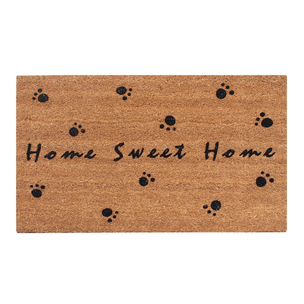 First Impression Home Sweet Home Black 24 In X 36 In Flocked