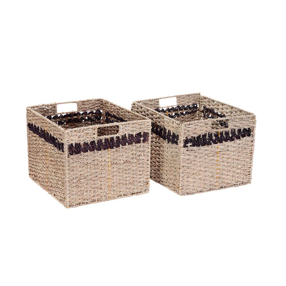 wicker basket storage boxes