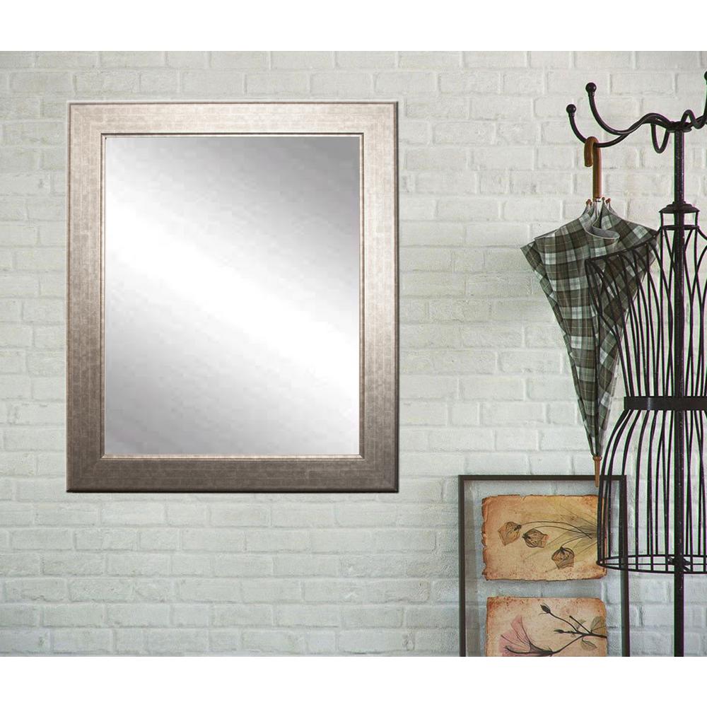 Brandtworks Modern Subway Silver Framed Mirror Bm014m3 The Home Depot Brandtworks Modern Subway Silver Framed Mirror