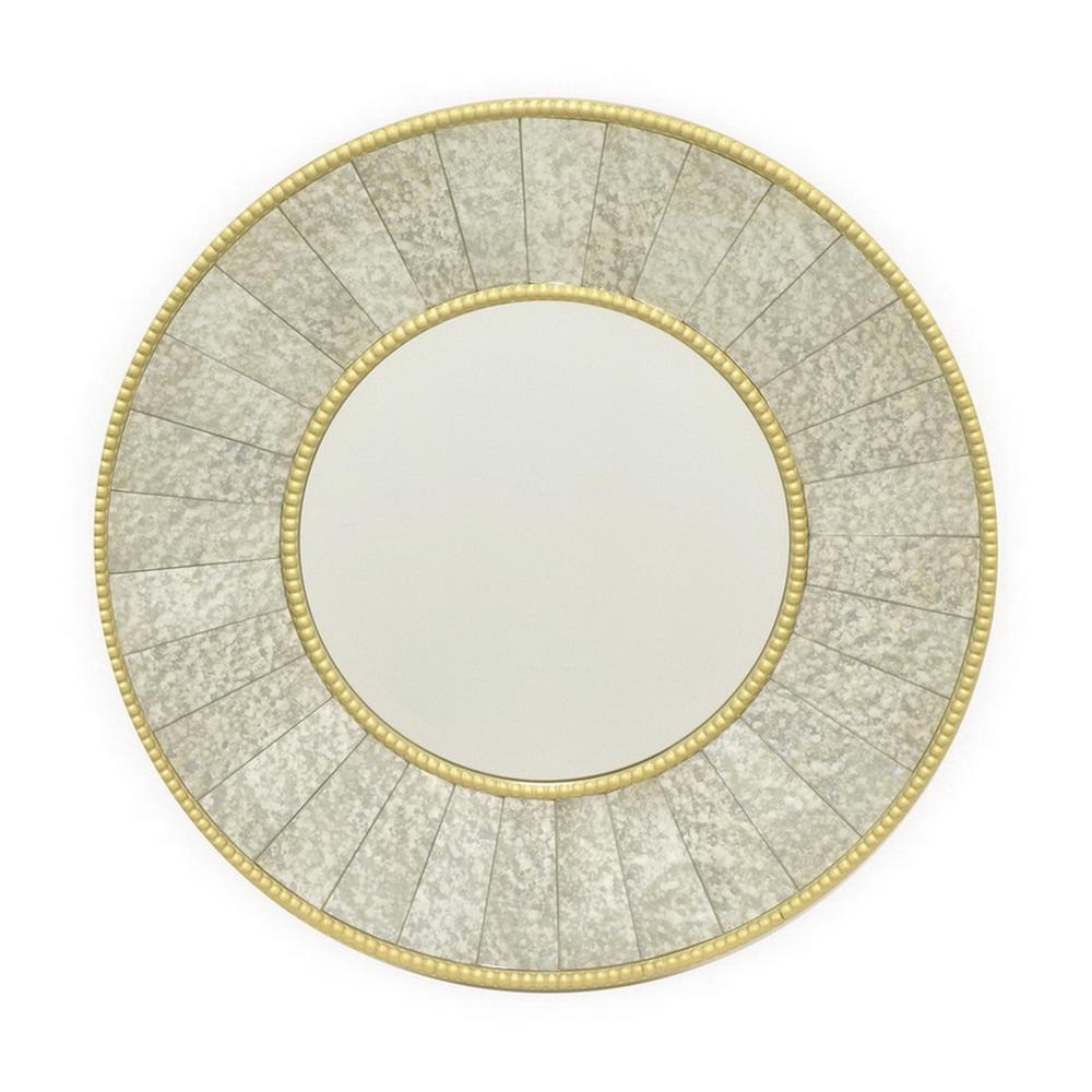 Three Hands Round Decorative Wall Mirror 56236 The Home Depot Three Hands Round Decorative Wall Mirror