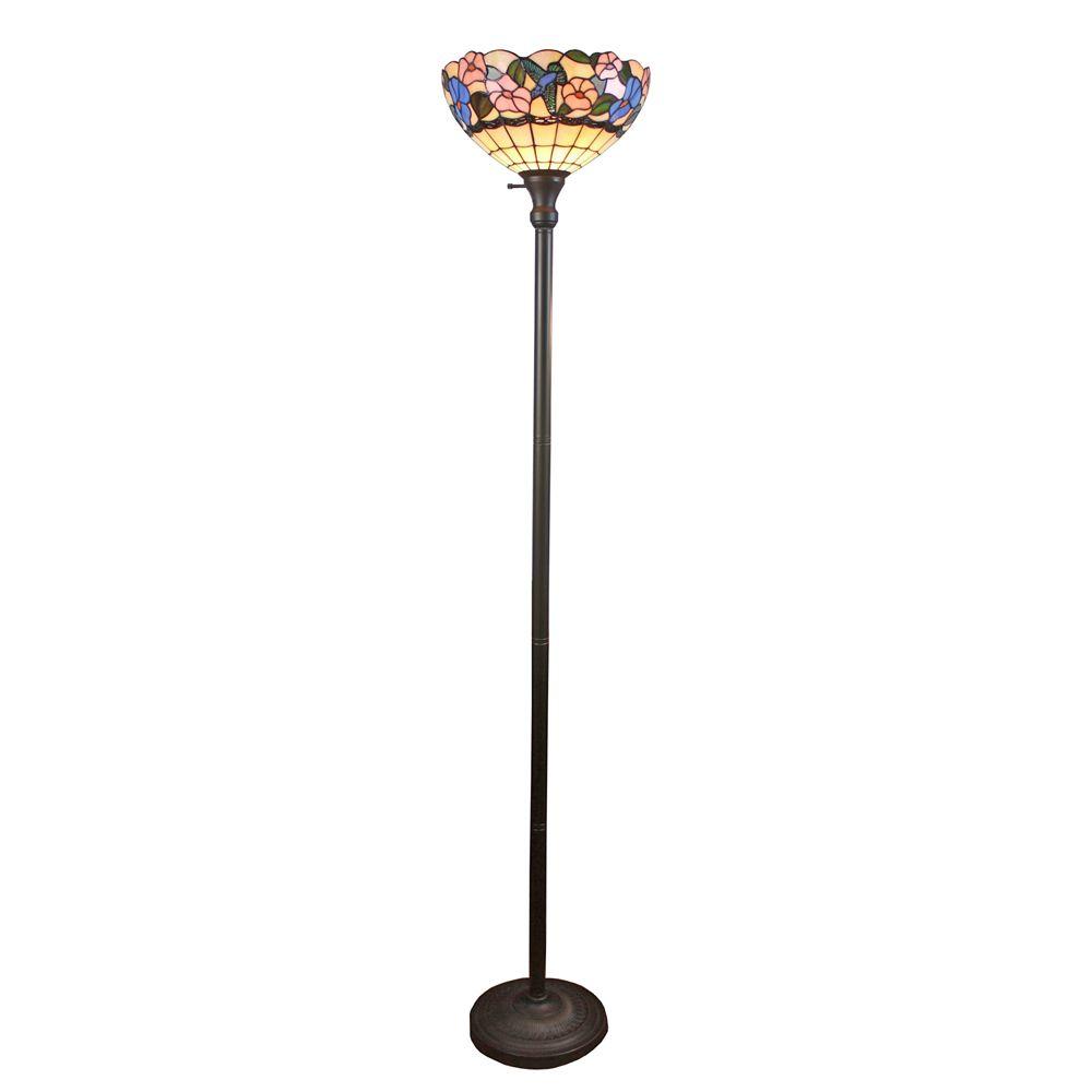 Amora Lighting 70 In Tiffany Style Hummingbirds Fl Torchiere Amora Lighting 70 In Tiffany Style Hummingbirds Fl Torchiere Floor Lamp