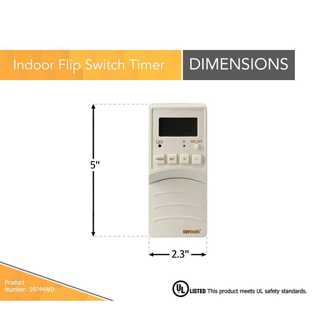 Woods Flip Switch Timer Manual | Vanilla Lab