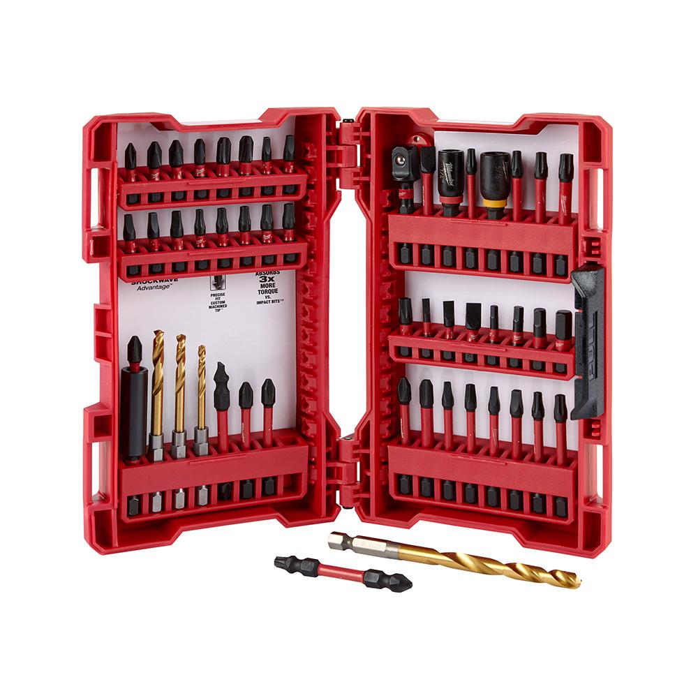 Milwaukee SHOCKWAVE Impact Duty Driver Steel Bit Set (50-Piece)