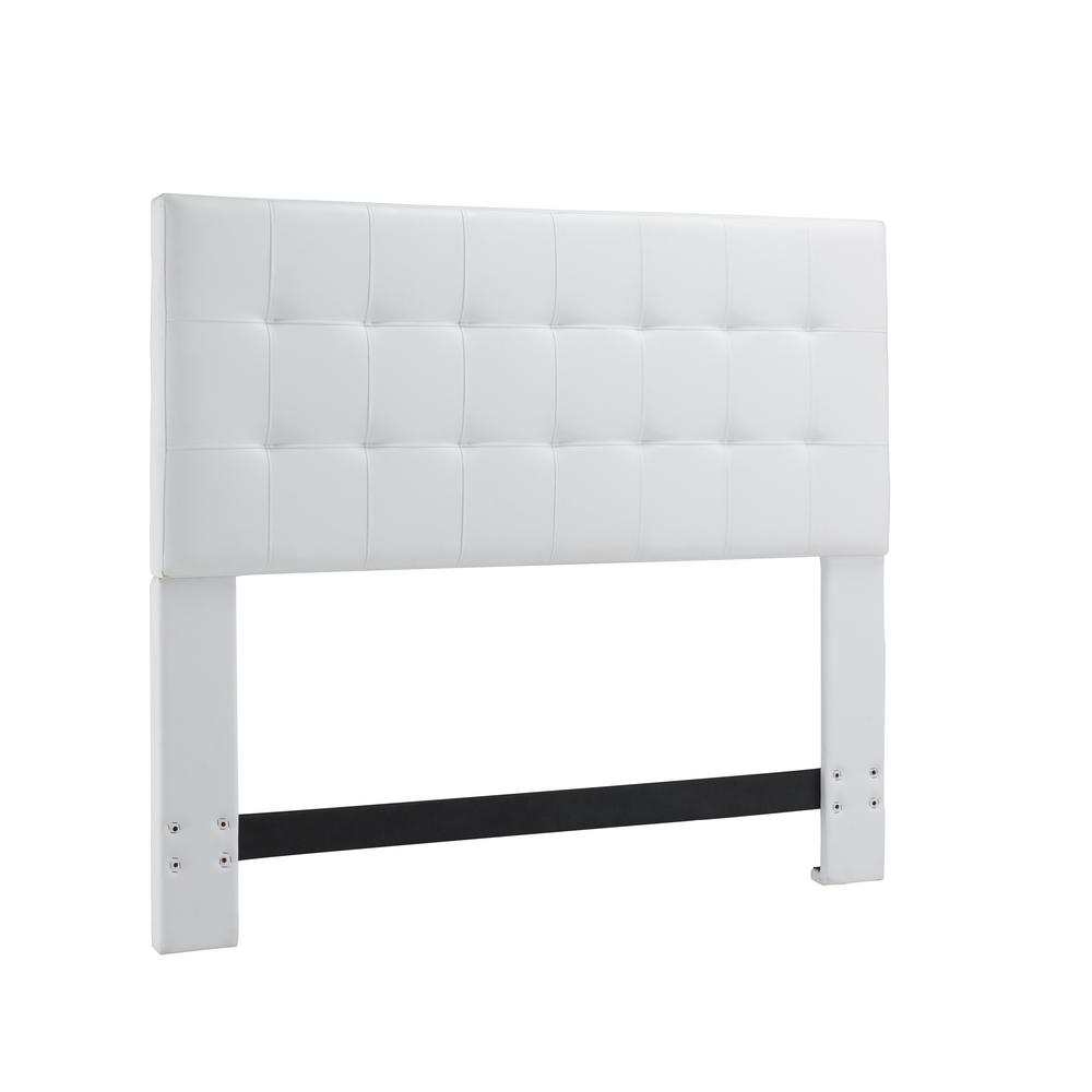 Dwell Home Inc Andez White Faux Leather California King And Eastern Andez White Faux Leather California King And Eastern Headboard