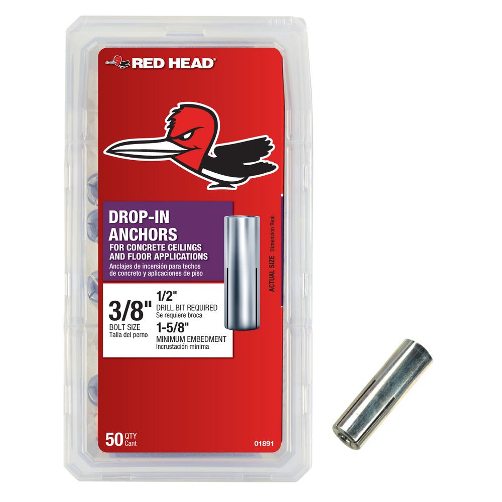 Stainless Steel Concrete /& Stone Drop in Female Expansion Anchors with Setting Tool 1//2-13 x 2 Qty 10