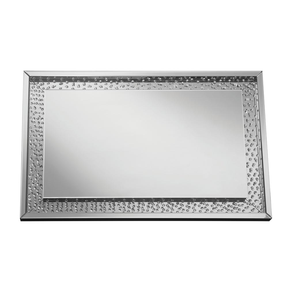 Sherry Rectangle Silver Decorative Wall Mirror