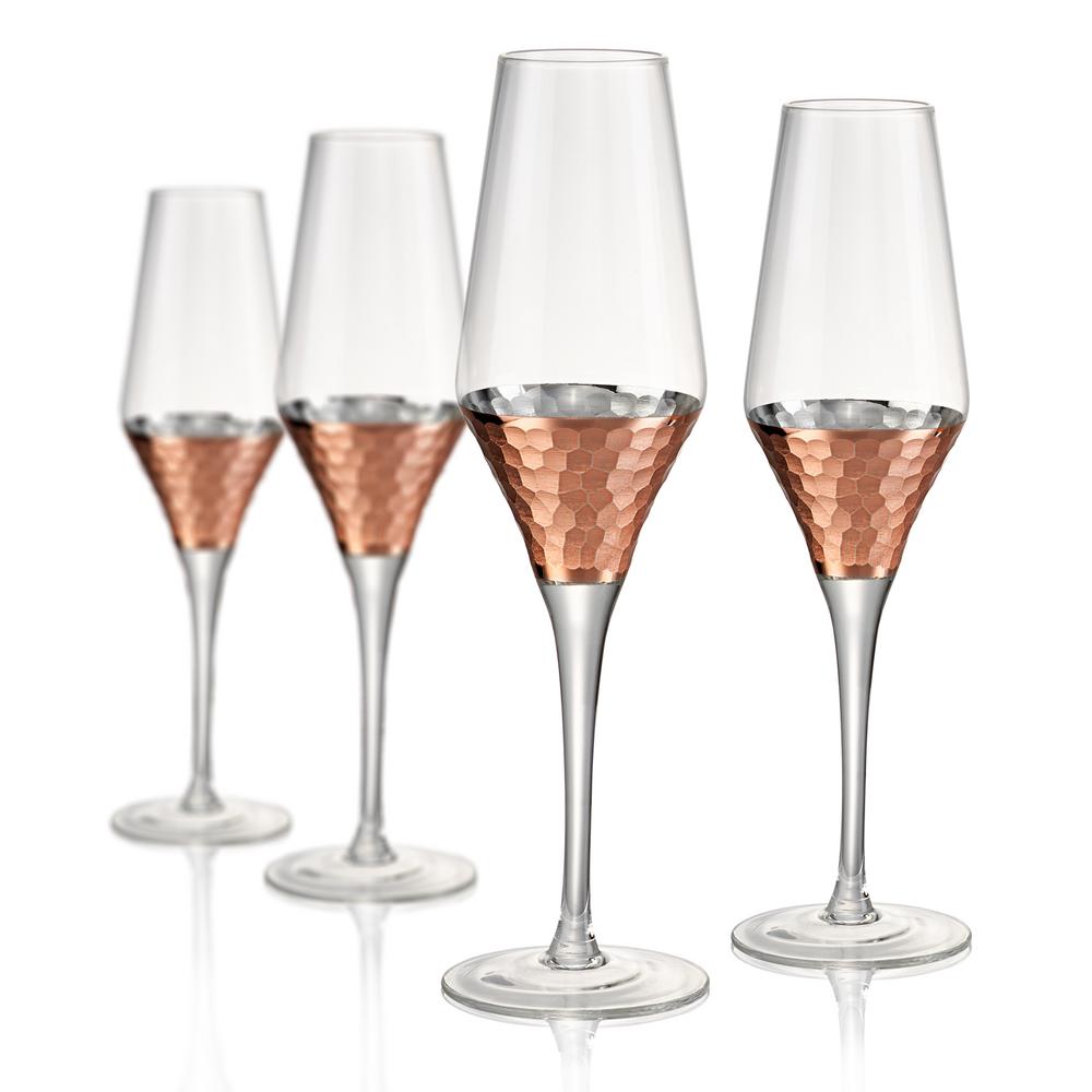 bronze champagne flutes